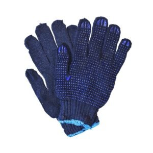 RĘKAWICZKI NIEBIESKIE OGRODOWE KROPKI Milagro