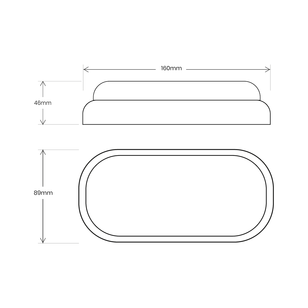 Oprawa Kanałowa Davo Owal 8W 4000K IP64 Biały Milagro - obrazek 4