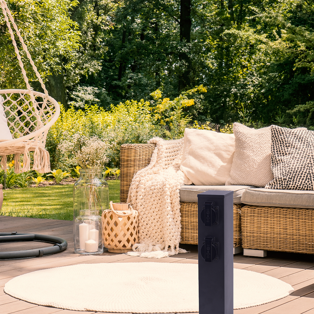 Słupek Ogrodowy Electric 40cm 2 Gniazda 16A Milagro - obrazek 3