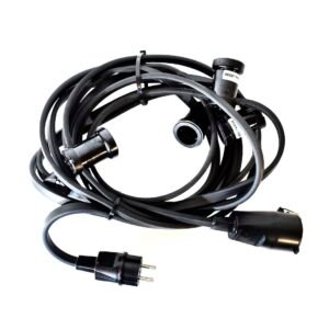 Girlanda Profesjonalna IP44 22M + Gniazdo Czarny Milagro