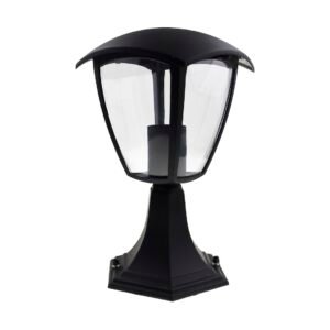 Lampa ogrodowa stojąca FOX BLACK 1xE27 Mała Milagro