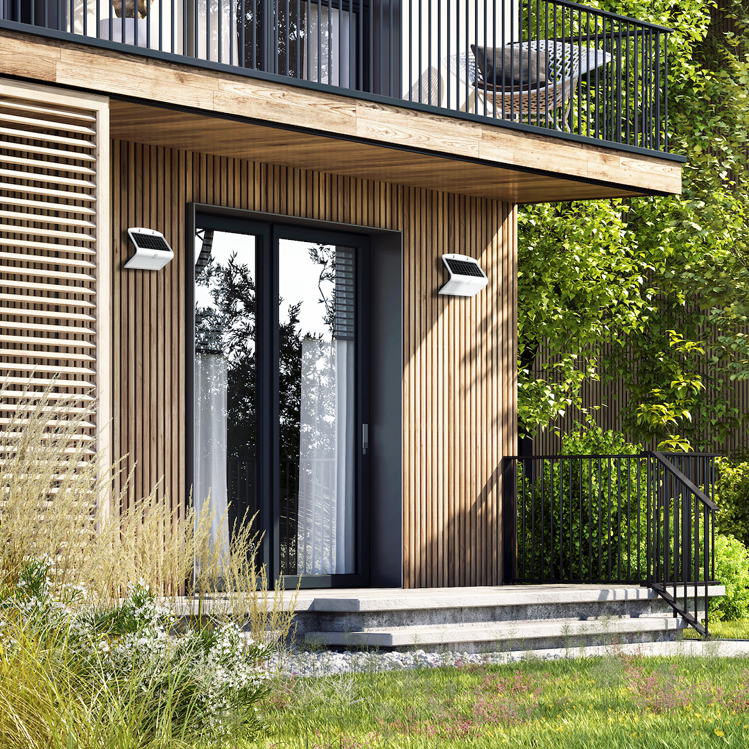 Kinkiet Solarny Butterfly 6,8W Biały Milagro - obrazek 5