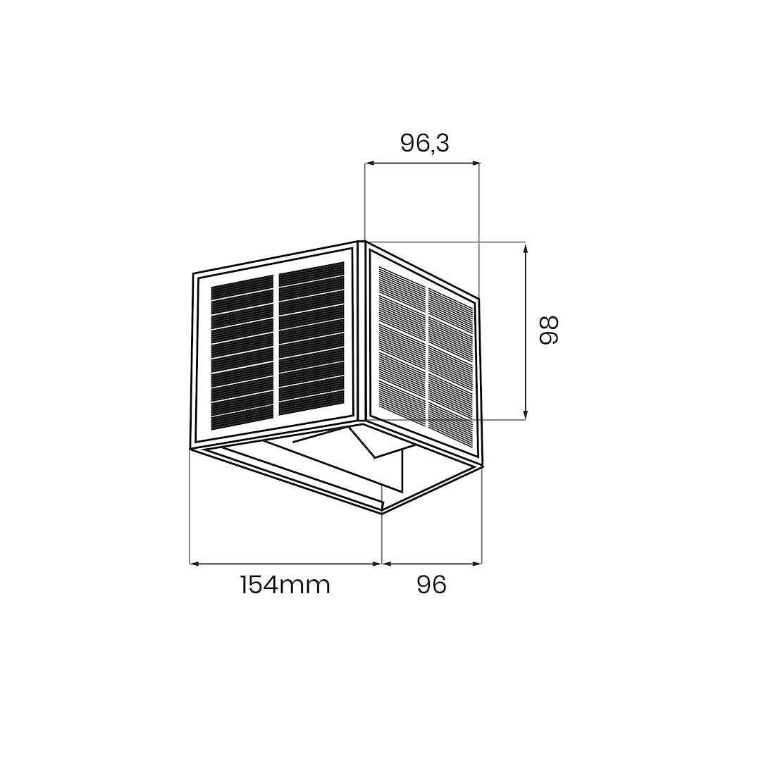 Kinkiet Solarny Wings 50lm 3000K Milagro - obrazek 7