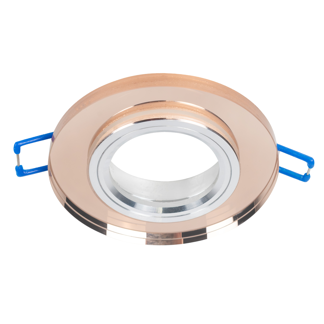 Oczko sufitowe szklane OKRĄGŁE. Kolor: BURSZTYN Milagro - obrazek 6