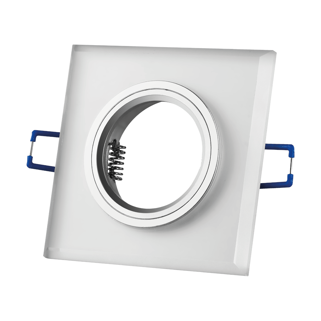 Oczko sufitowe szklane KWADRATOWE. Kolor: BIAŁY Milagro - obrazek 5