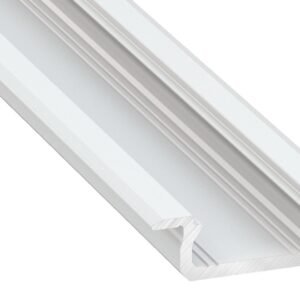 PROFIL ALUMINIOWY BIAŁY TYP Z 1m + KLOSZ MLECZNY Milagro