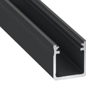 PROFIL ALUMINIOWY CZARNY TYP Y 1m + KLOSZ MLECZNY Milagro