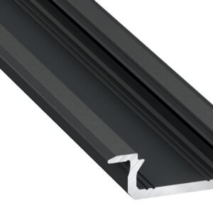 PROFIL ALUMINIOWY CZARNY TYP Z 1m + KLOSZ MLECZNY Milagro
