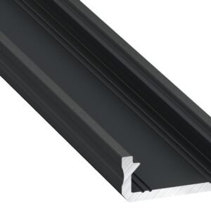 PROFIL ALUMINIOWY CZARNY TYP D 1m + KLOSZ MLECZNY Milagro