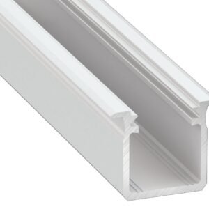 PROFIL ALUMINOWY BIAŁY TYP G 1m + KLOSZ MLECZNY Milagro