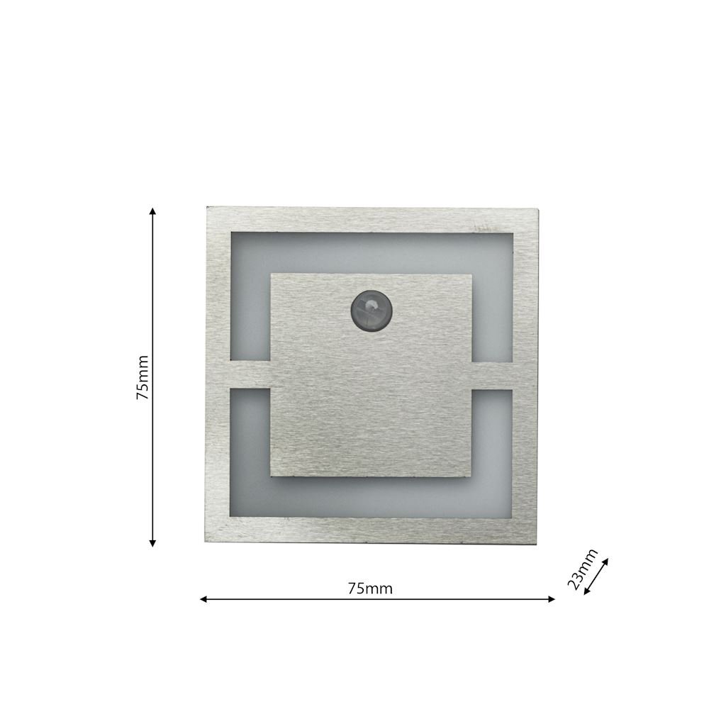 Oprawa schodowa QUADRO Barwa Neutralna 4000K 12V z czujnikiem ruchu Milagro - obrazek 2