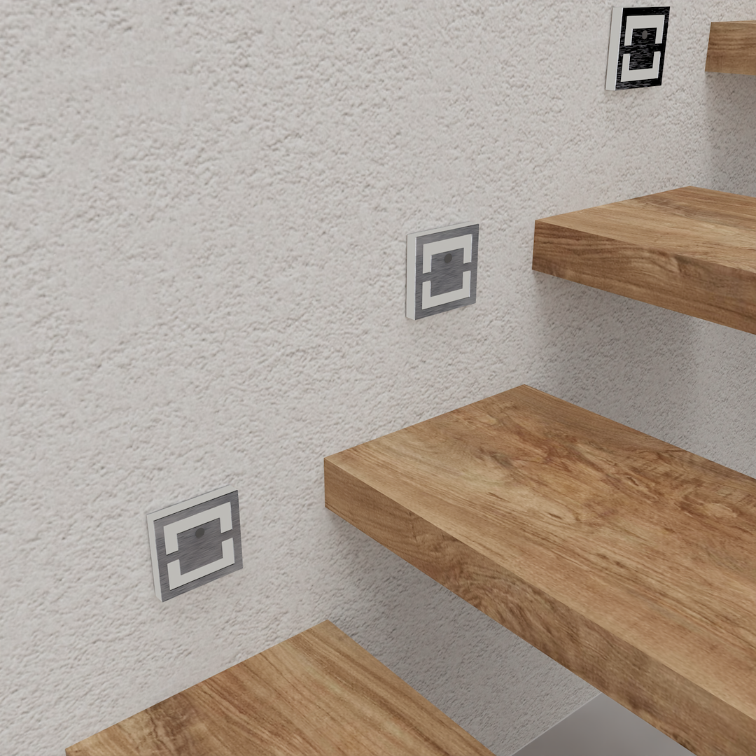 Oprawa schodowa QUADRO Barwa Neutralna 4000K 12V z czujnikiem ruchu Milagro - obrazek 3