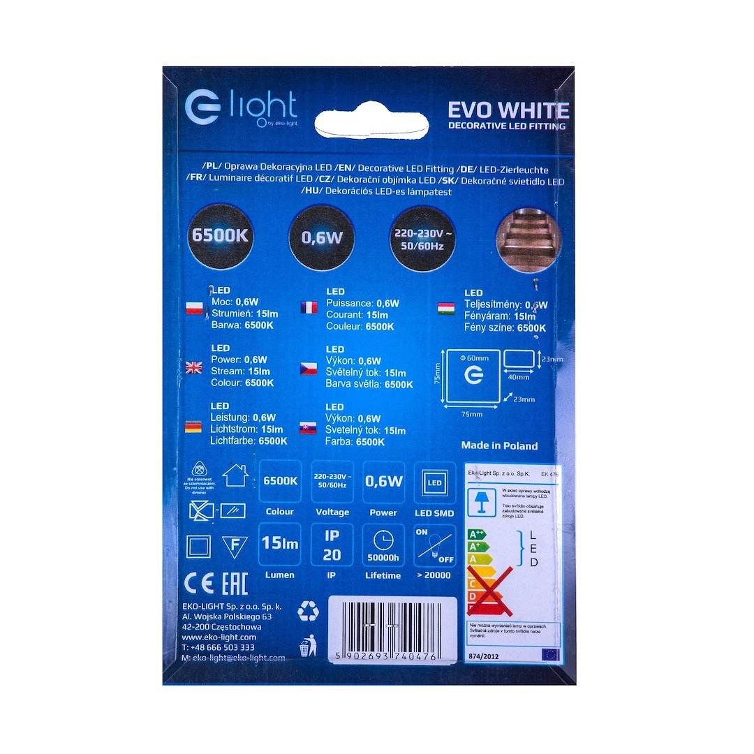 Oprawa schodowa Evo Barwa Neutralna 4000K Biały Milagro - obrazek 5