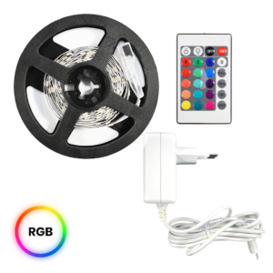 Zestaw Led RGB 3m IP54 Sterownik + Pilot Milagro