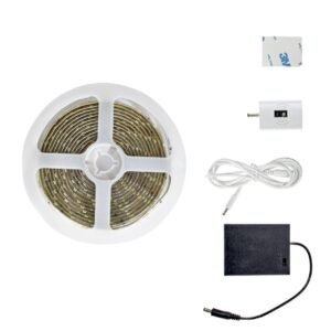 TAŚMA LED 1M Z CZUJNIKIEM RUCHU 4xAAA 4000K Milagro