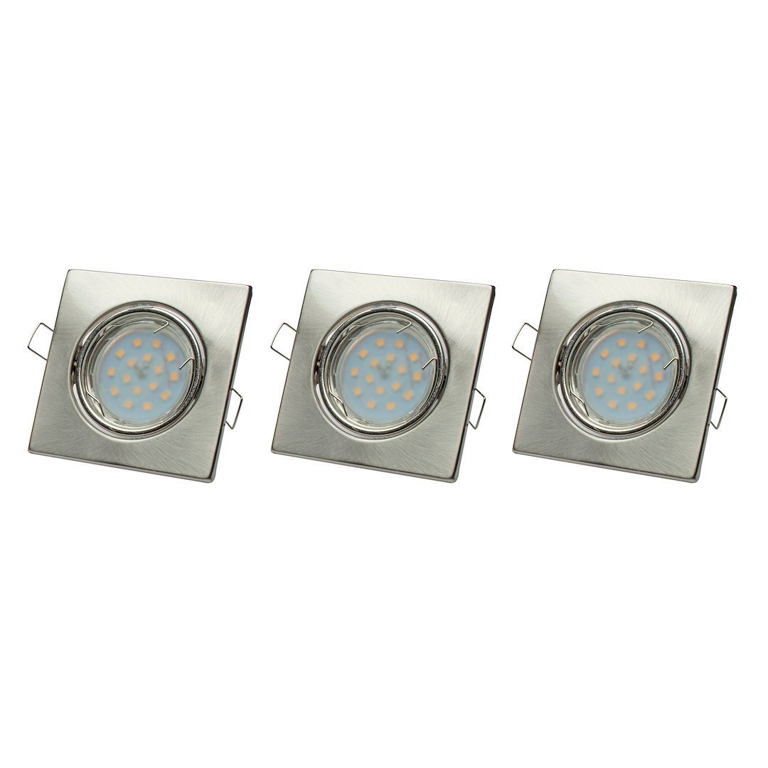 ZESTAW OCZEK KWADRATOWYCH 3x5W GU10 Milagro