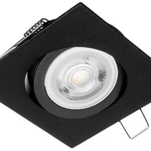 Oczko sufitowe kwadratowe ruchome IP20 Black Milagro