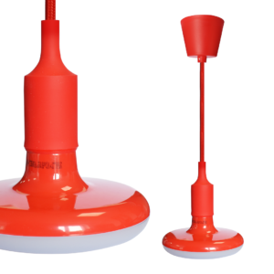 ŻARÓWKA UFO 15W LED CZERWONA+ KABEL W OPLOCIE Milagro