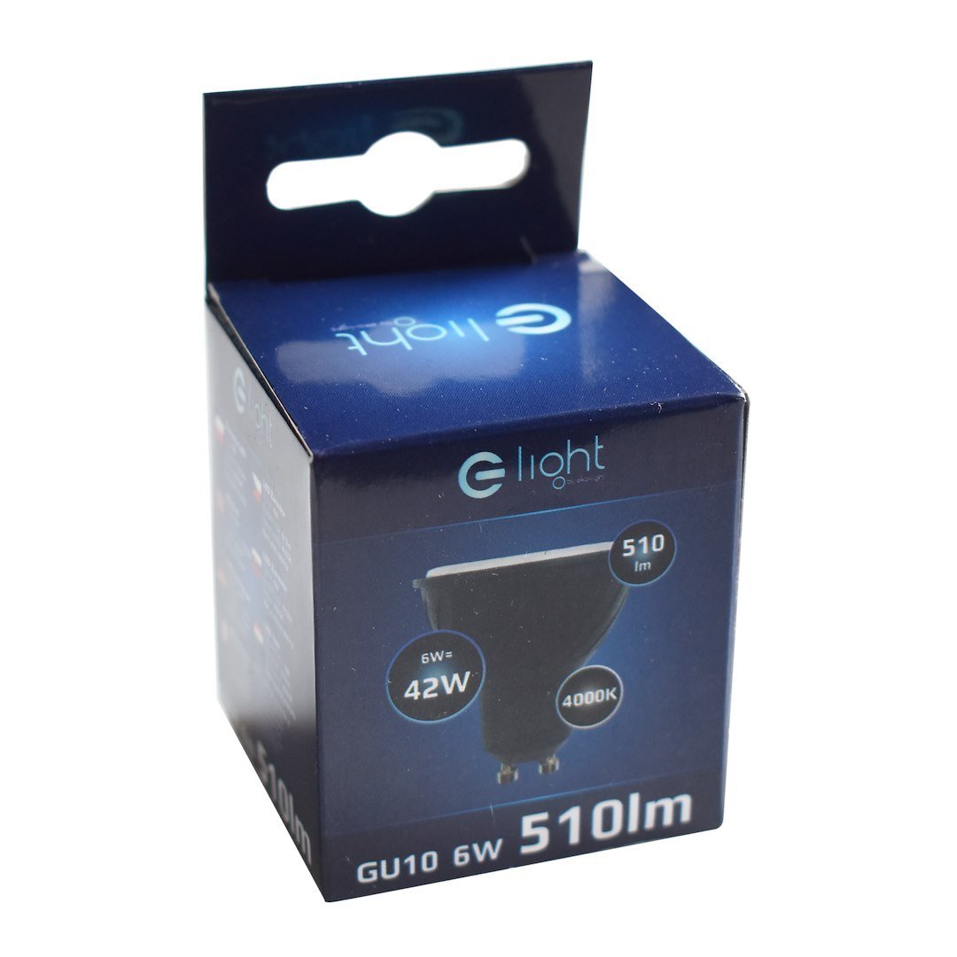 Żarówka Led 6W GU10. Barwa: Neutralna Czarny Milagro - obrazek 4