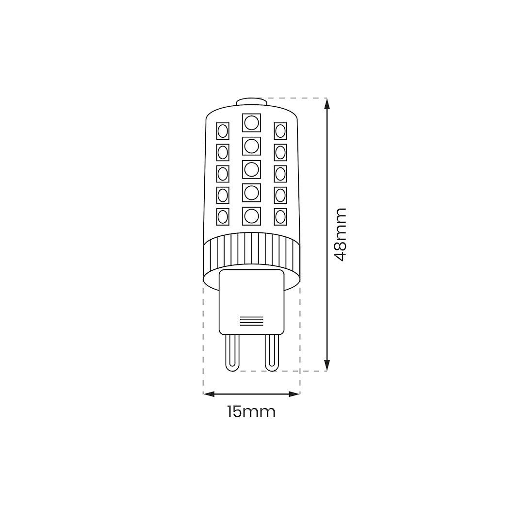 Żarówka LED 3,5W G9. Barwa: Neutralna Milagro - obrazek 2