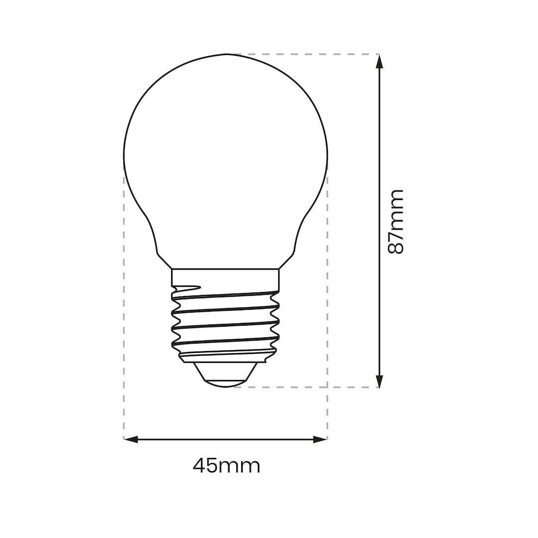 Żarówka Filamentowa LED 1,5W ST45 E27 2700K Milagro - obrazek 4