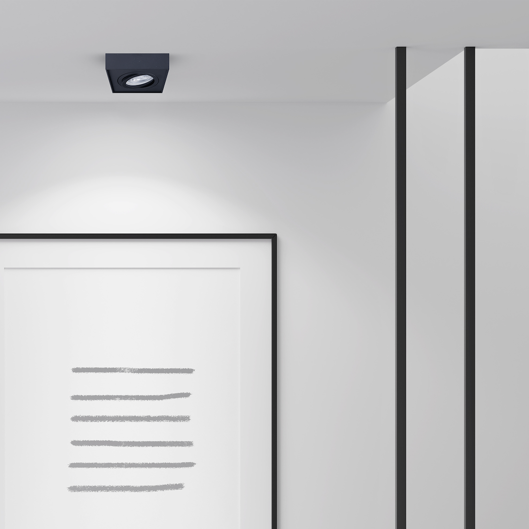 Oprawa Podtynkowa Nusa Square Czarny Milagro - obrazek 3