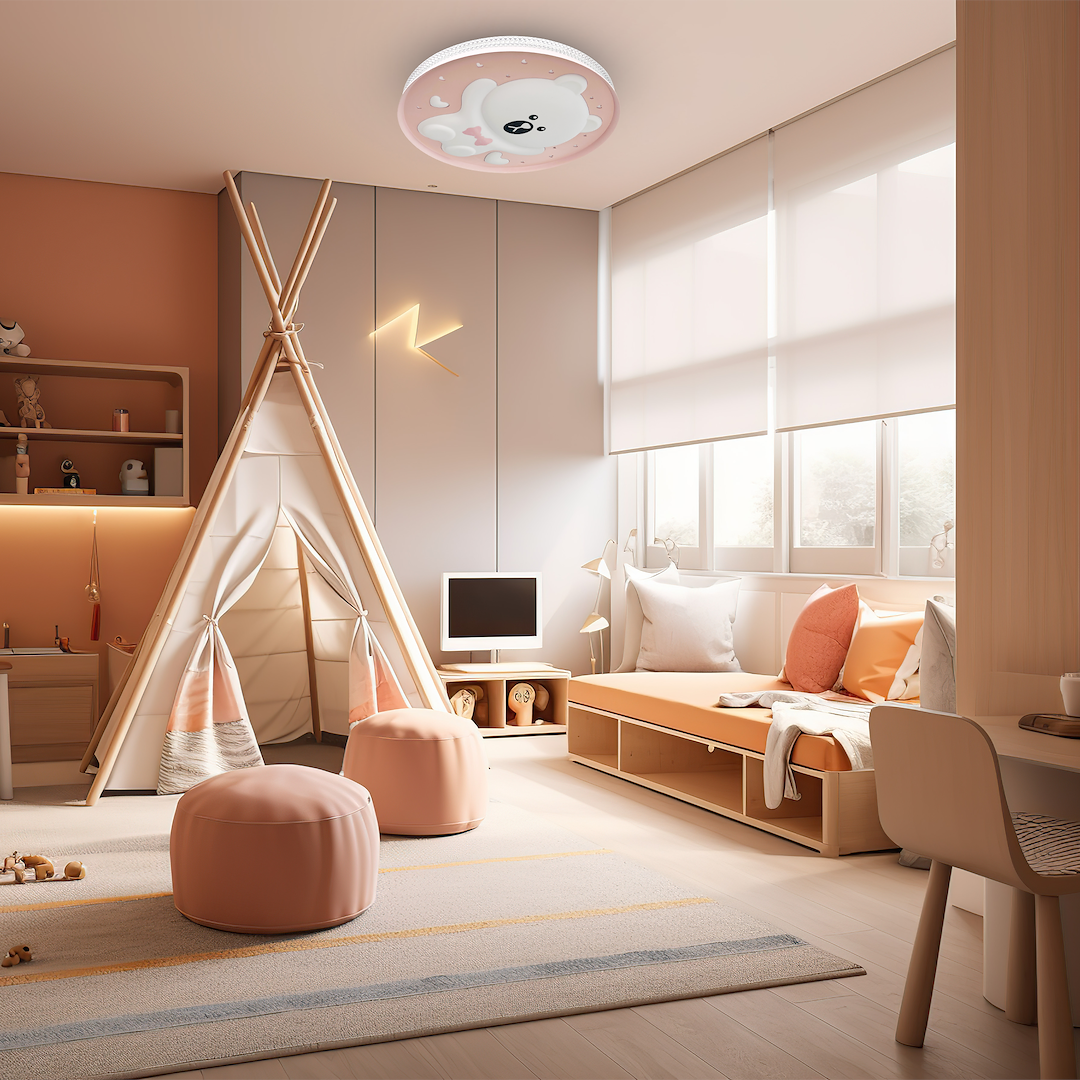 Plafoniera BEAR PINK 34W LED Ø490 mm Milagro - obrazek 3