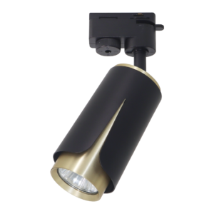 Flower Czarny Złoty Track 1xGU10 Milagro