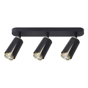 Flower Czarny Złoty Spot 3xGU10 Milagro