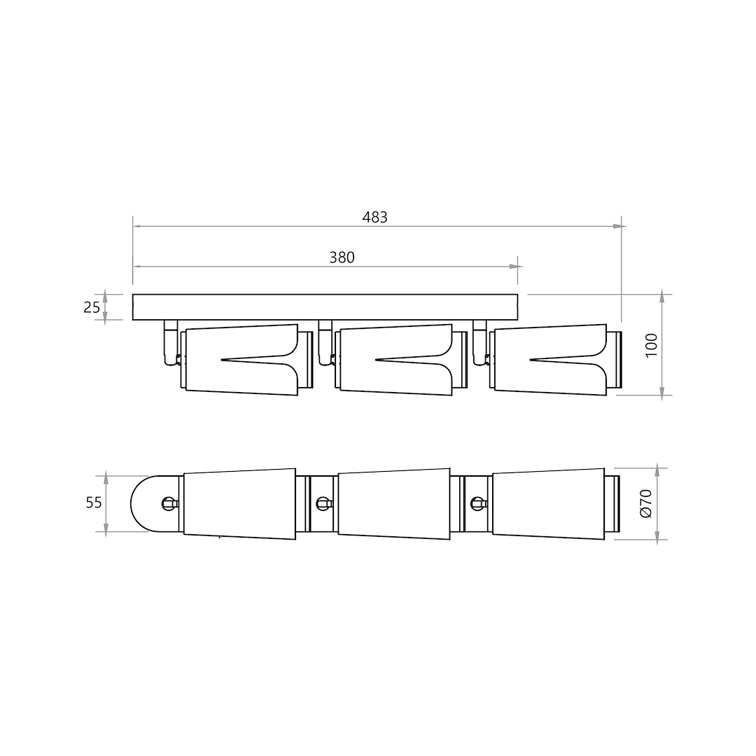 Flower Chrome Biały Spot 3xGU10 Milagro - obrazek 5