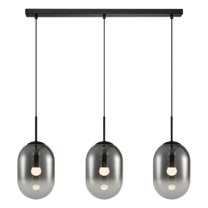 Lampa wisząca Alias Czarny 3xE14 Milagro