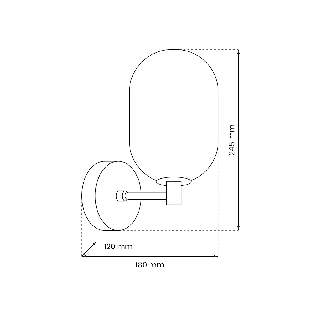 Kinkiet Alias Czarny 1xG9 Milagro - obrazek 5