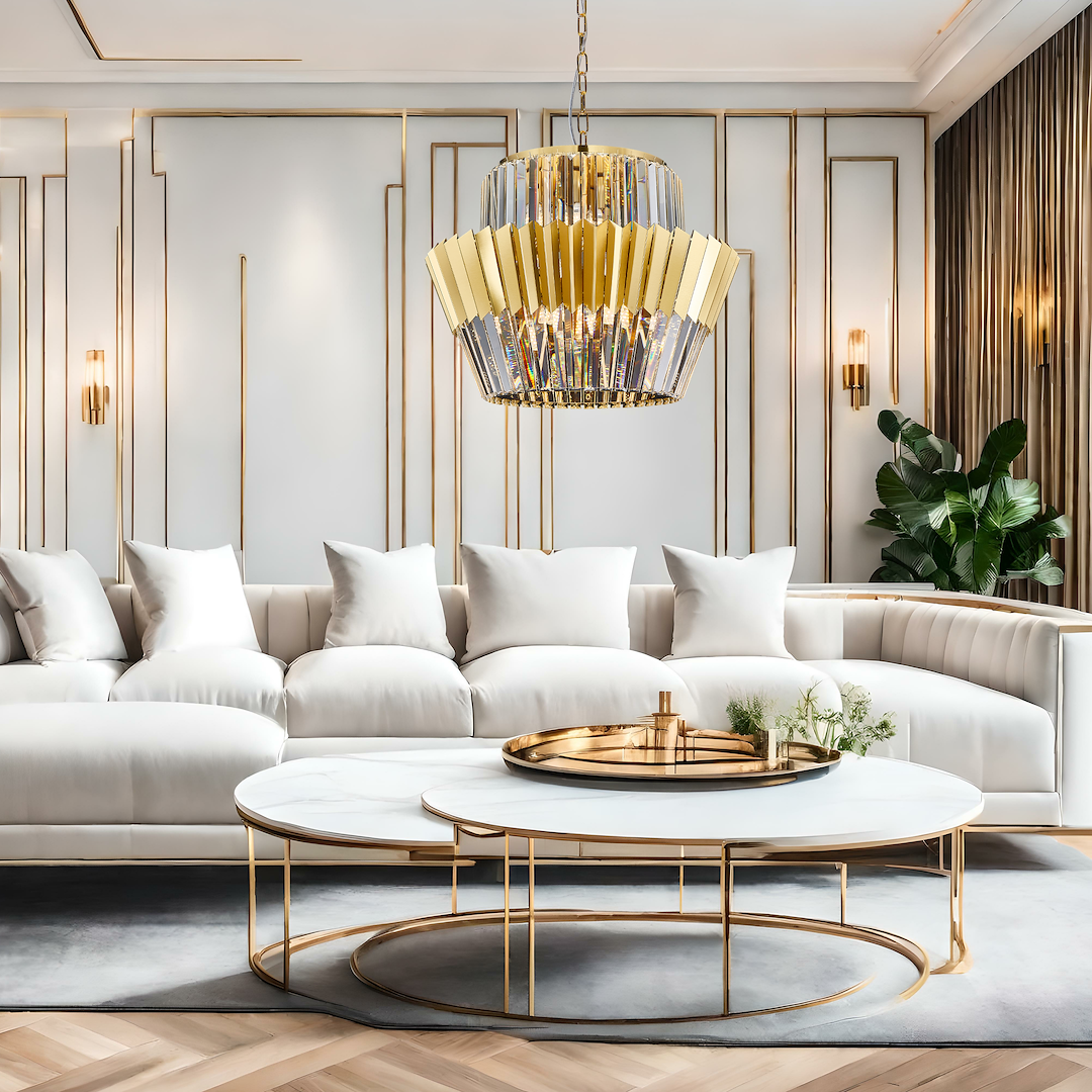 Żyrandol DONNA GOLD 12xE14 Milagro - obrazek 3