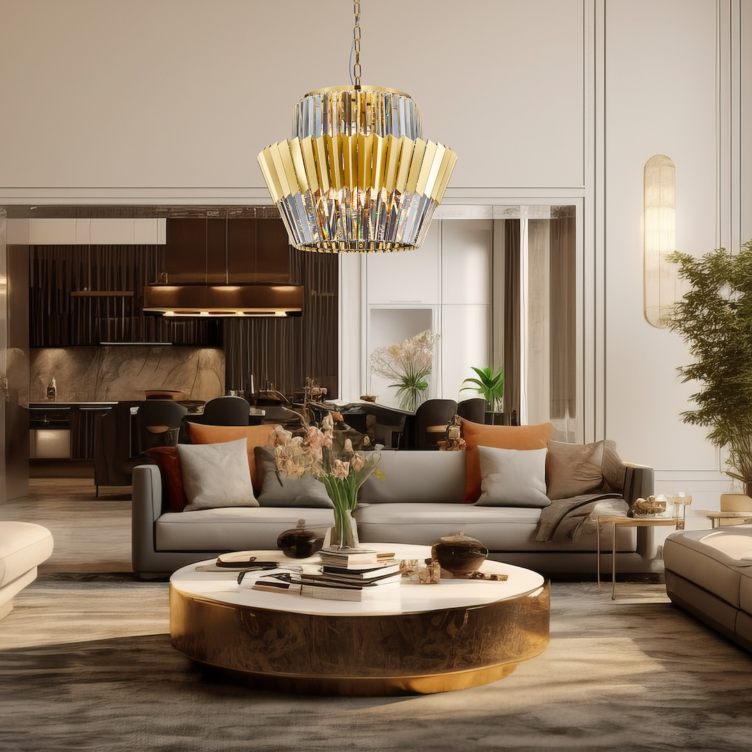 Żyrandol DONNA GOLD 12xE14 Milagro - obrazek 4