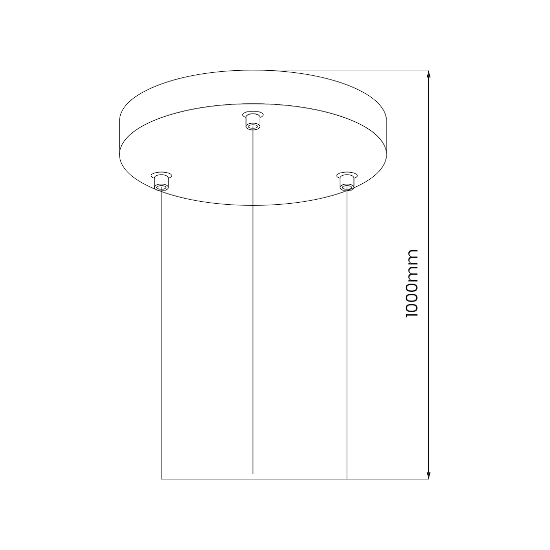 Zawiesie Plafon MAQ 18W / 24W / 50W Milagro - obrazek 2