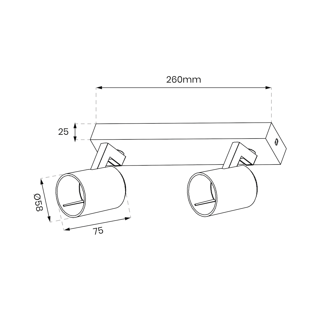 Oprawa Volf Spot Biały 2xGU10 Milagro - obrazek 5