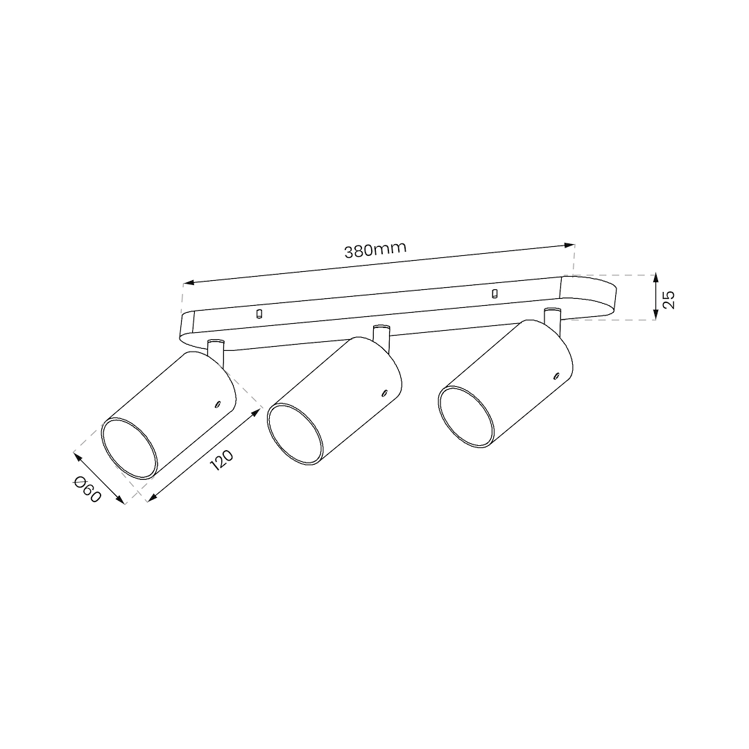 Oprawa Ricky Spot Złoty 3xGU10 Milagro - obrazek 6