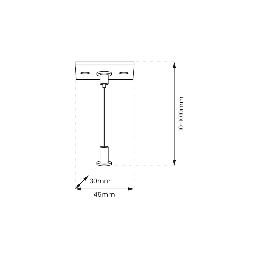 Zawiesie Prowadnica Track Czarny 1-Obwodowy v2.0 Milagro - obrazek 2