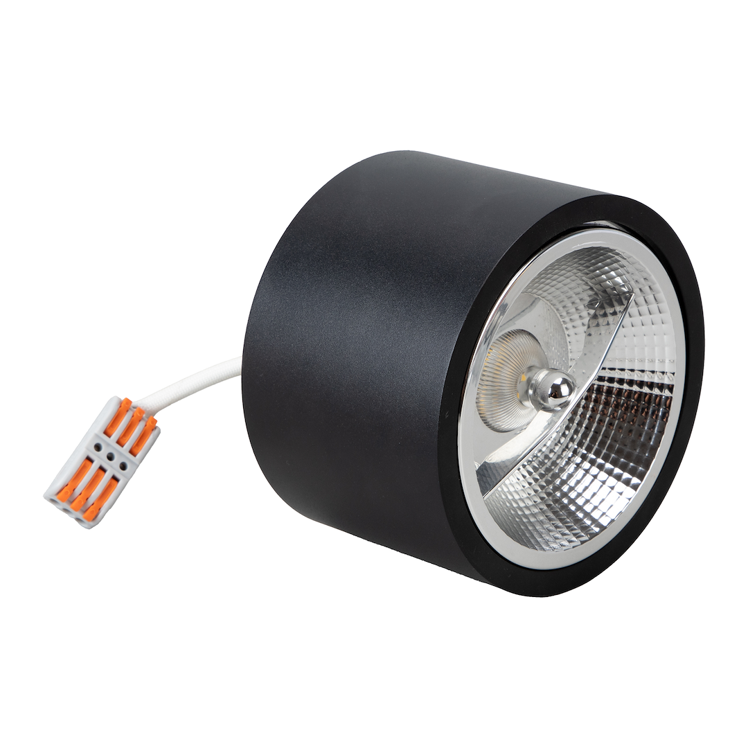 Oprawa natynkowa Redondo Czarny 1xAR111 GU10 Milagro - obrazek 5