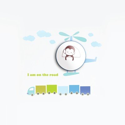 Lampka dziecięca HELICOPTER 0,6W LED Milagro