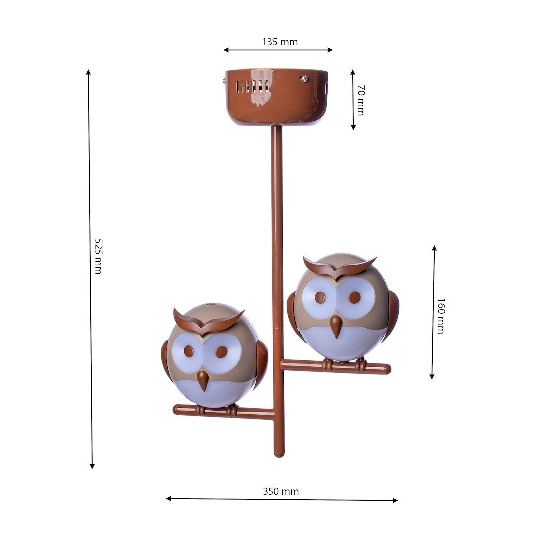 LAMPKA SUFITOWA OWL 2XG9 LED Milagro - obrazek 6