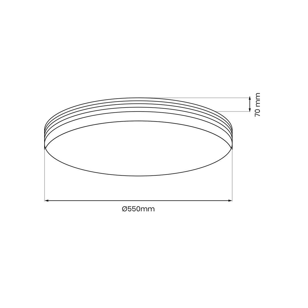 Plafon SIENA 72W LED Ø550 mm + pilot Milagro - obrazek 7