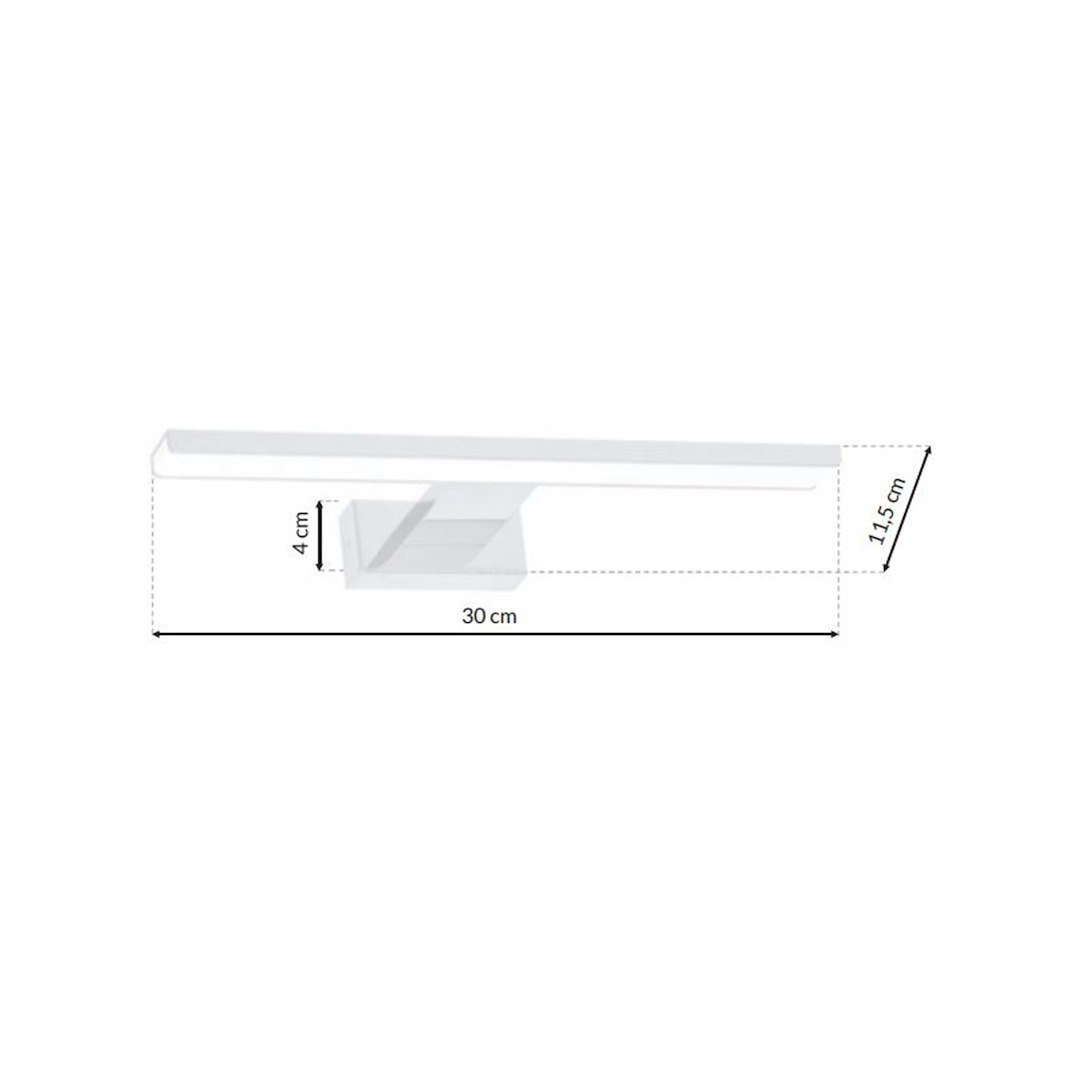 Kinkiet Shine Biały 30cm 7W LED Milagro - obrazek 7