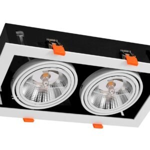 Oprawa Podtynkowa Plaza 2xGU10 AR111 Biały Milagro