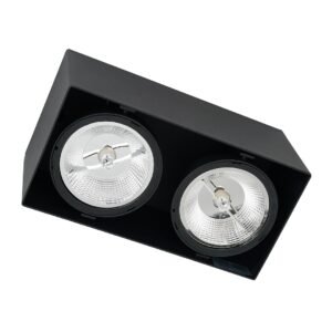 Oprawa Natynkowa Plaza 2xGU10 AR111 Czarny Milagro