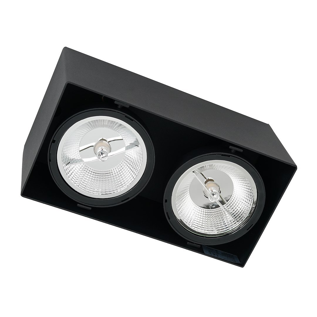 Oprawa Natynkowa Plaza 2xGU10 AR111 Czarny Milagro