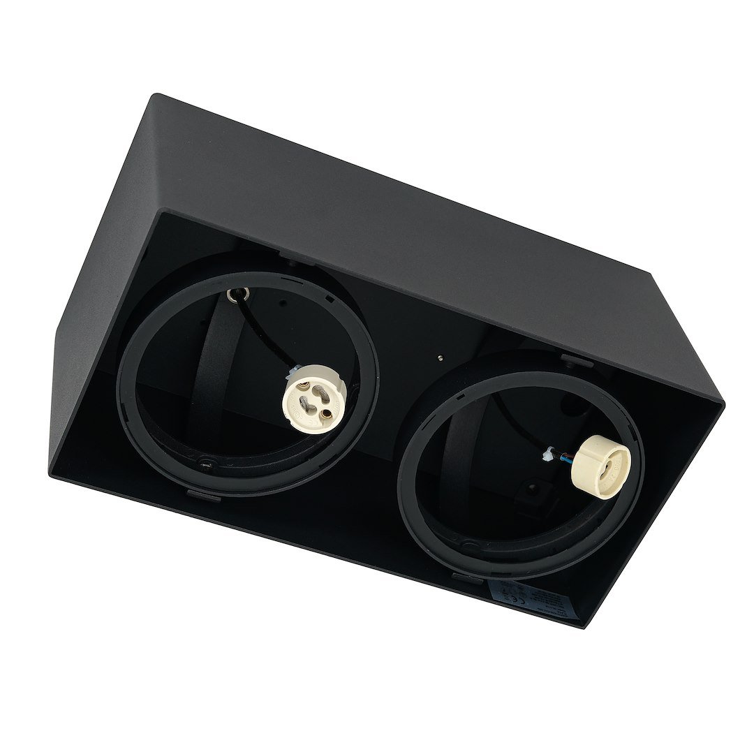 Oprawa Natynkowa Plaza 2xGU10 AR111 Czarny Milagro - obrazek 3