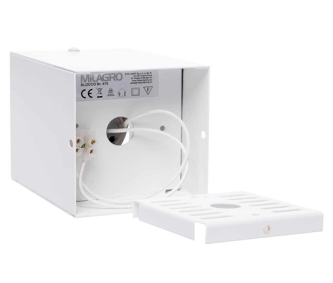 Lampa Sufitowa Blocco Biały 1x7W GU10 Led Milagro - obrazek 5