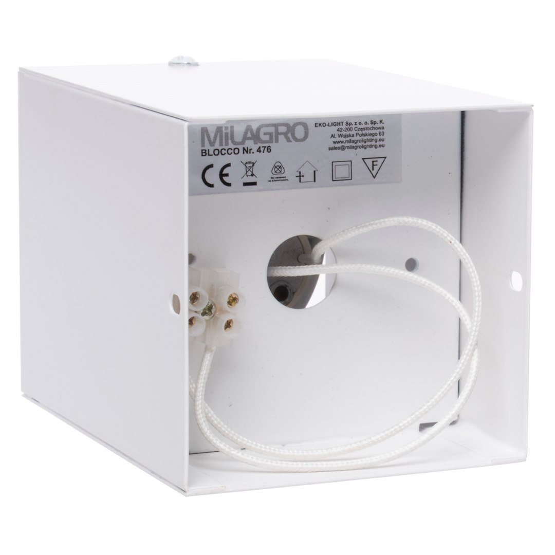 Lampa Sufitowa Blocco Biały 1x7W GU10 Led Milagro - obrazek 6