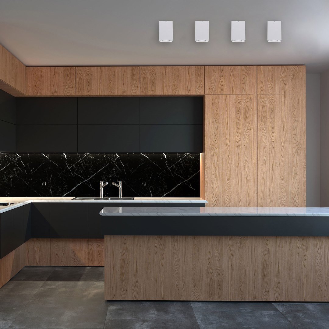 Lampa Sufitowa Blocco Biały 1x7W GU10 Led Milagro - obrazek 9